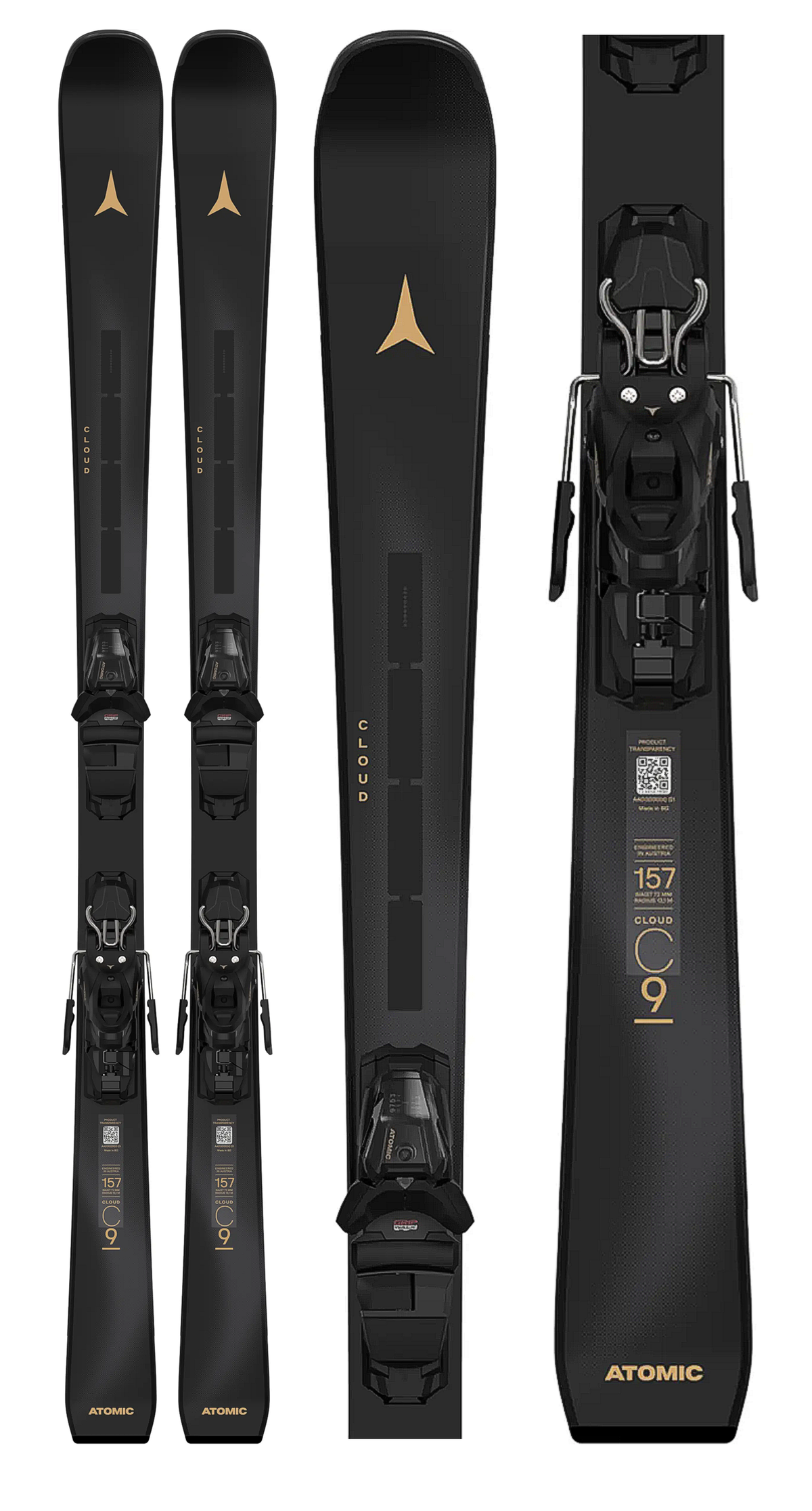 Atomic Cloud C9 Revoshock Womens Skis with M10 Grip Walk Bindings 2026