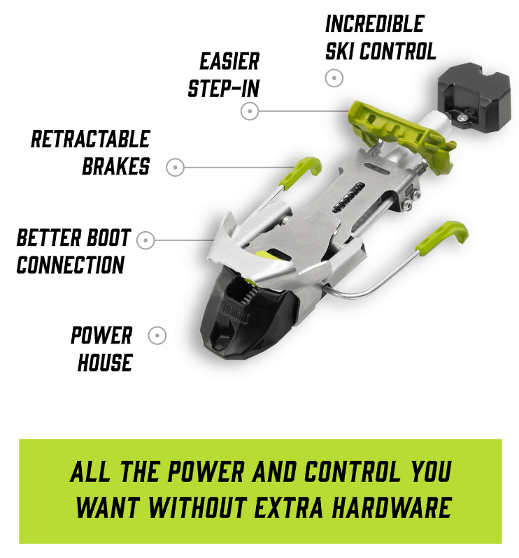 22 Designs Bandit Telemark Ski Bindings