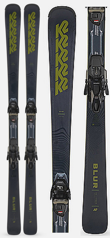 K2 Blur 74 Men's Skis with MXC 12 TCX QuikClik Bindings 2026