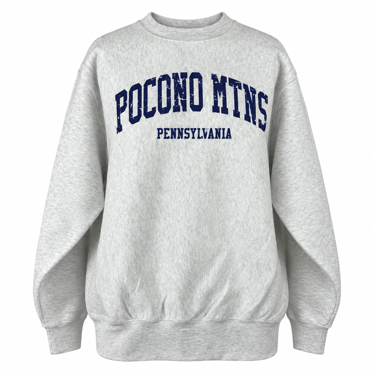 Pocono Mountains Super Soft Crossgrain Heavyweight Crewneck Sweatshirt