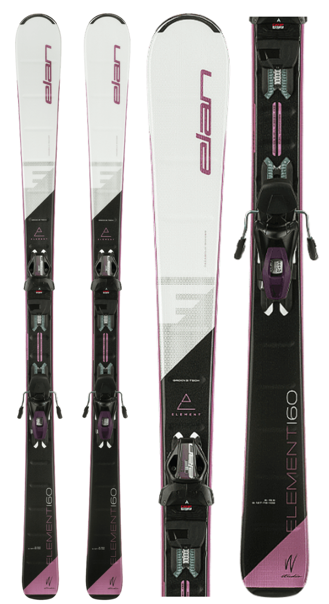 Elan Element White Women’s Ski with ELW 9.0 GW Binding 2023