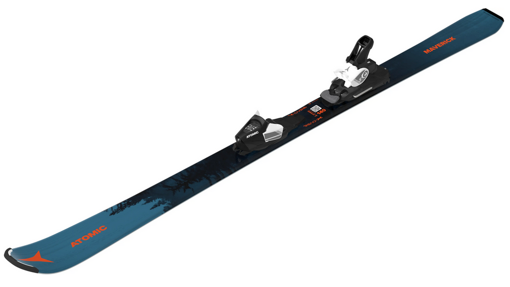 Atomic Maverick Jr. Young Adult skis with C5 Grip Walk Bindings 2026