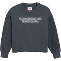 Pocono Mountains Embossed Puff Print Crewneck Sweatshirt