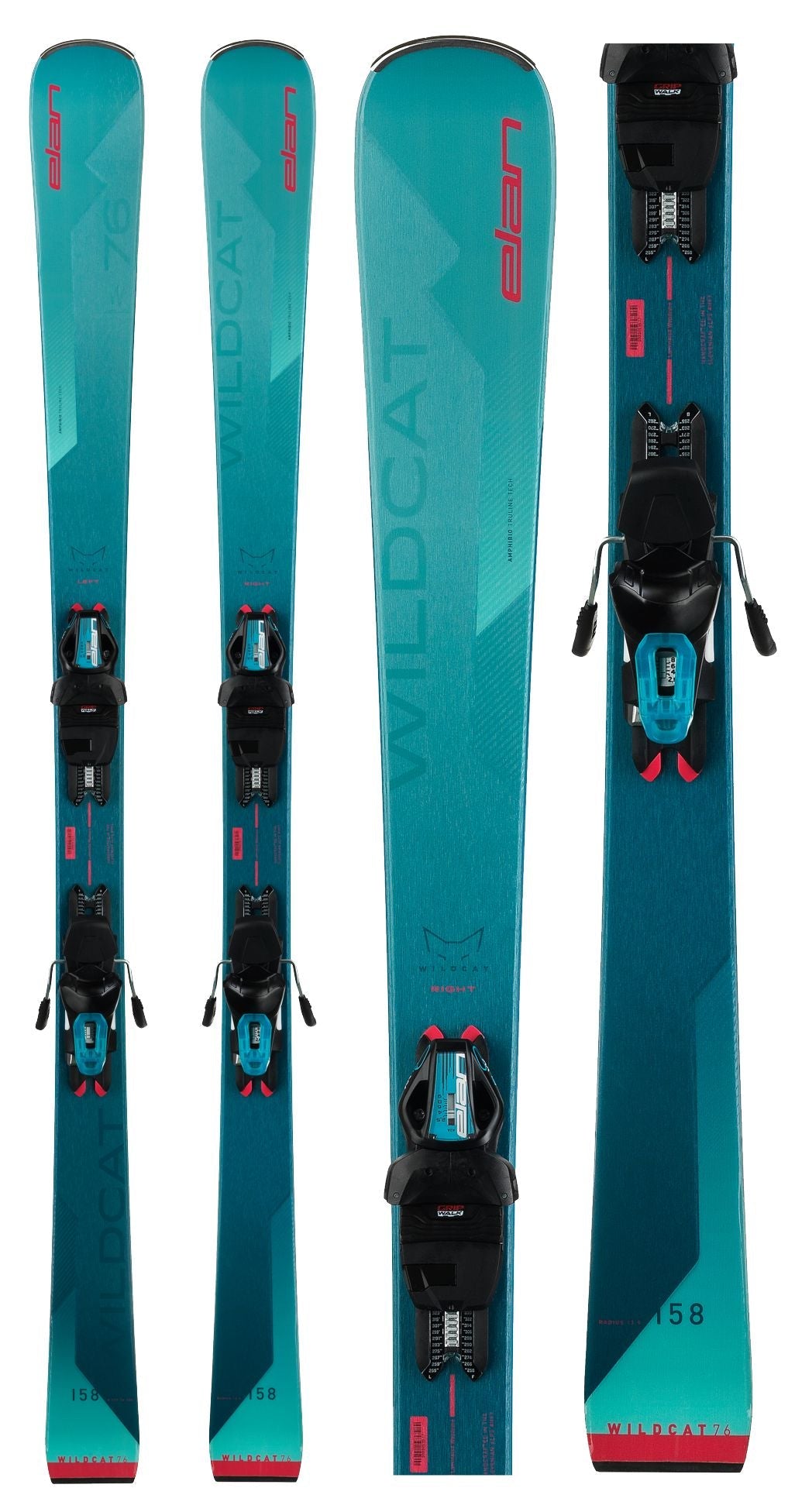 Elan Wildcat 76 LS Women’s Skis with ELW 9.0 GW Binding 2023